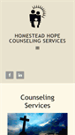 Mobile Screenshot of homesteadhope.org