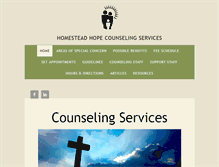 Tablet Screenshot of homesteadhope.org